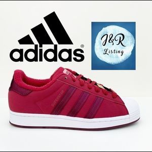 adidas SUPERSTAR SHOES Collegiate Burgundy shoes